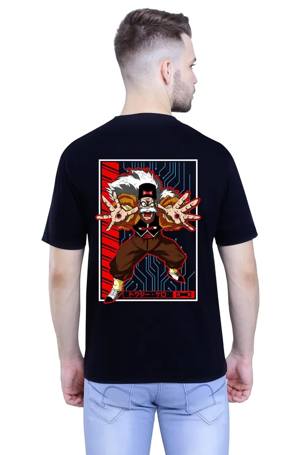 Black_Stylish_Back_Side_Anime_Dragonball_Dr_Makigero_Printed_Round_Neck_T-Shirt_For_Men_&_Women
