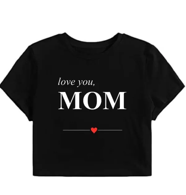 Black_Pure_Cotton_Regular_Fit_Mom_Printed_Stylish_Crop_Top_For_Girls
