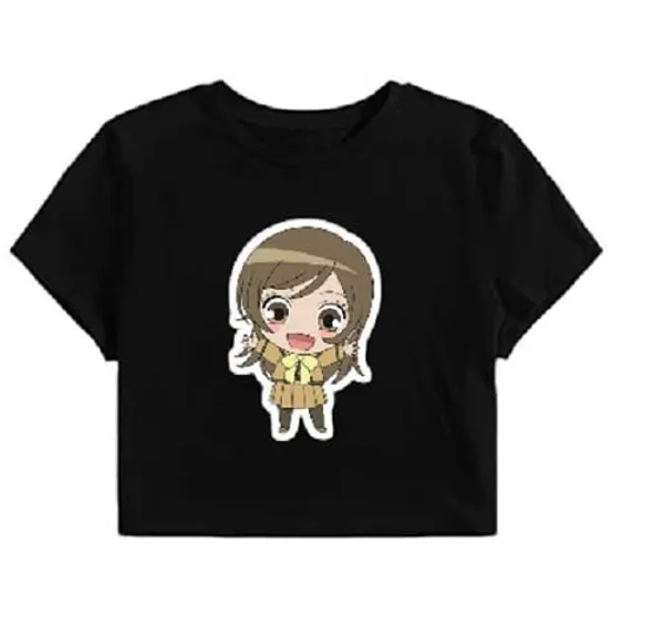 Black_Pure_Cotton_Little_Girl_Printed_Crop_Top_For_Girls