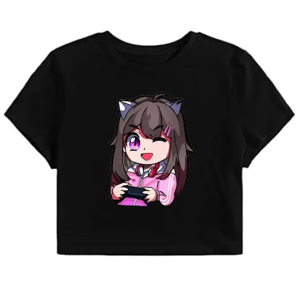 Black_Pure_Cotton_Cute_Girl_Printed_Stylish_Crop_Top_For_Girls
