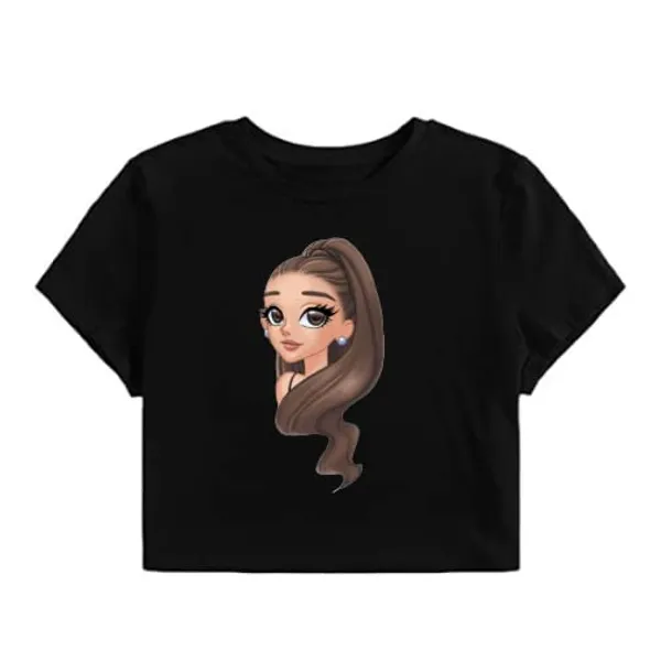 Black_Pure_Cotton_Regular_Fit_Beautiful_Girl_Printed_Crop_Top_For_Girl