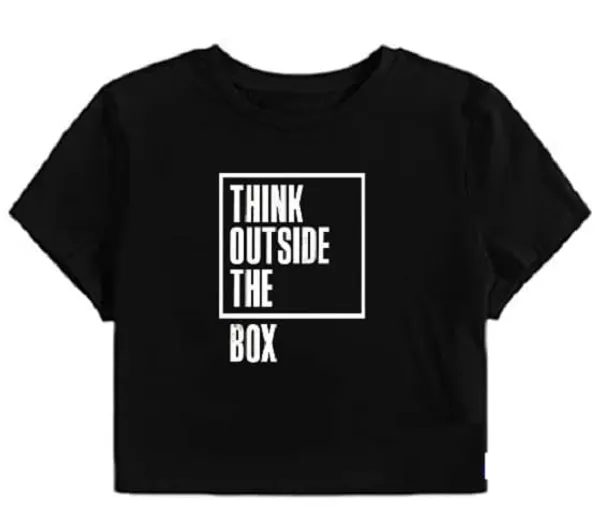 Black_Think_Outside_The_Box_Printed_Crop_Top_For_Girls
