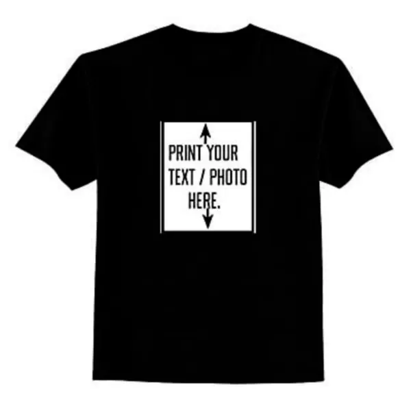 Black_Pure_Cotton_Personalized_Photo_On_T-Shirt_For_Men_&_Women