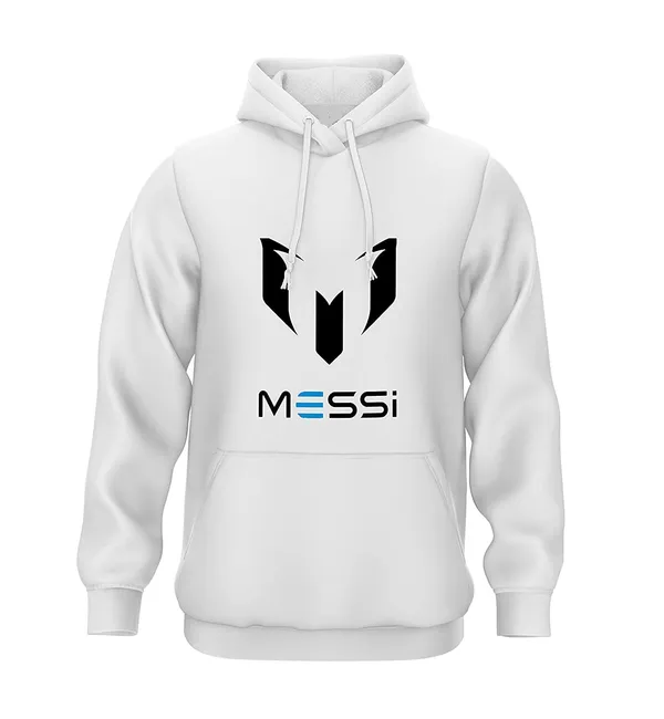 White_Cotton_Messi_Printed_Men_&_Women_Hoodie