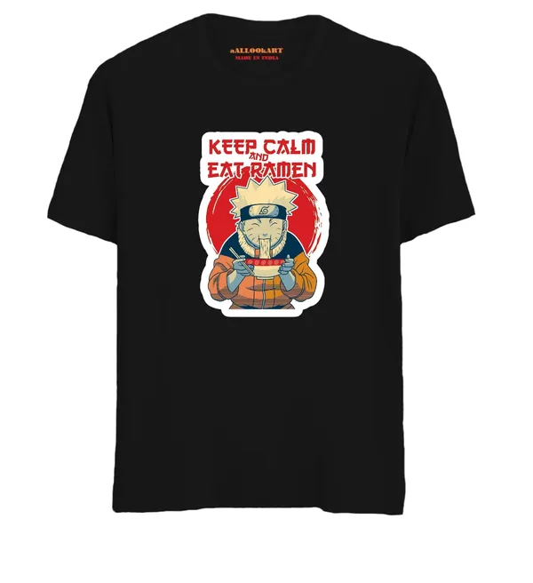 Black_Anime_Eat_Ramen_Printed_T-Shirt_For_Men_&_Women
