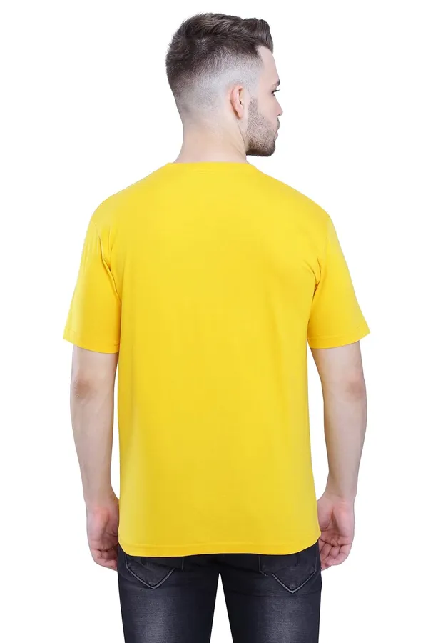 Anthracite_Melange,_Mustard_Stylish_Plain_T-Shirt_For_Men_&_Women_Ultra_Soft_Pure_Cotton_-_Pack_Of_2