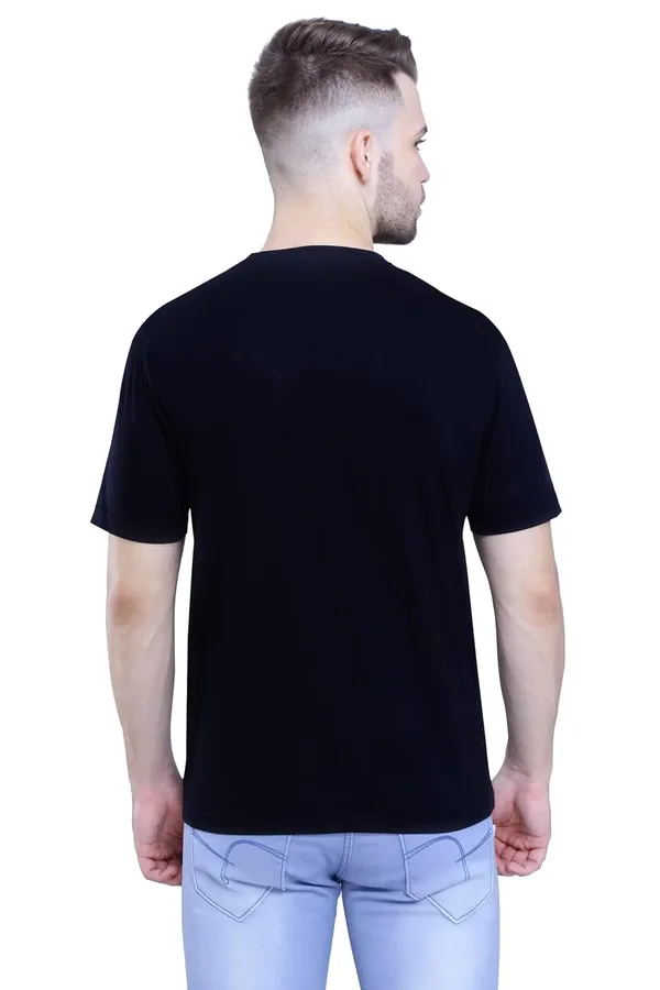 Navy_Blue,_Black_Pure_Cotton_Stylish_Plain_T-Shirt_For_Men_&_Women_(Pack_Of_2)