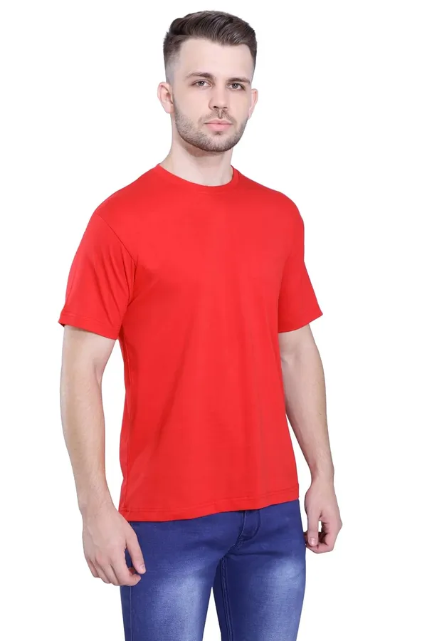 Red,_Black_Pure_Cotton_Ultra_Soft_Stylish_Plain_T-Shirt_For_Men_&_Women