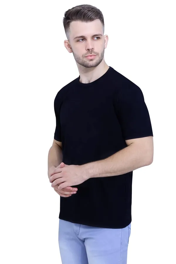 White,_Black_Regular_Fit_Pure_Cotton_Stylish_Plain_T-Shirt_For_Men_Women_(Pack_Of_2)