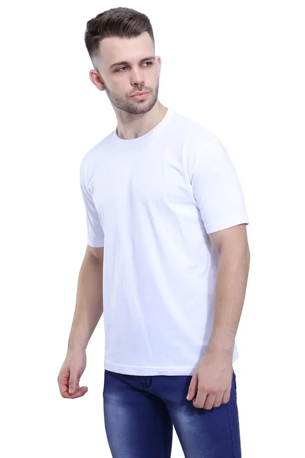 White,_Navy_Blue_Regular_Fit_Pure_Cotton_Stylish_Plain_T-Shirt_For_Men_Women_(Pack_Of_2)