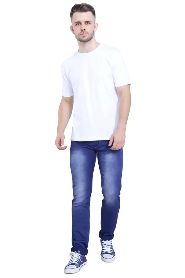 White_Pure_Cotton_Ultra_Soft_Stylish_Half_Sleeve_Plain_T-Shirt_For_Men_&_Women