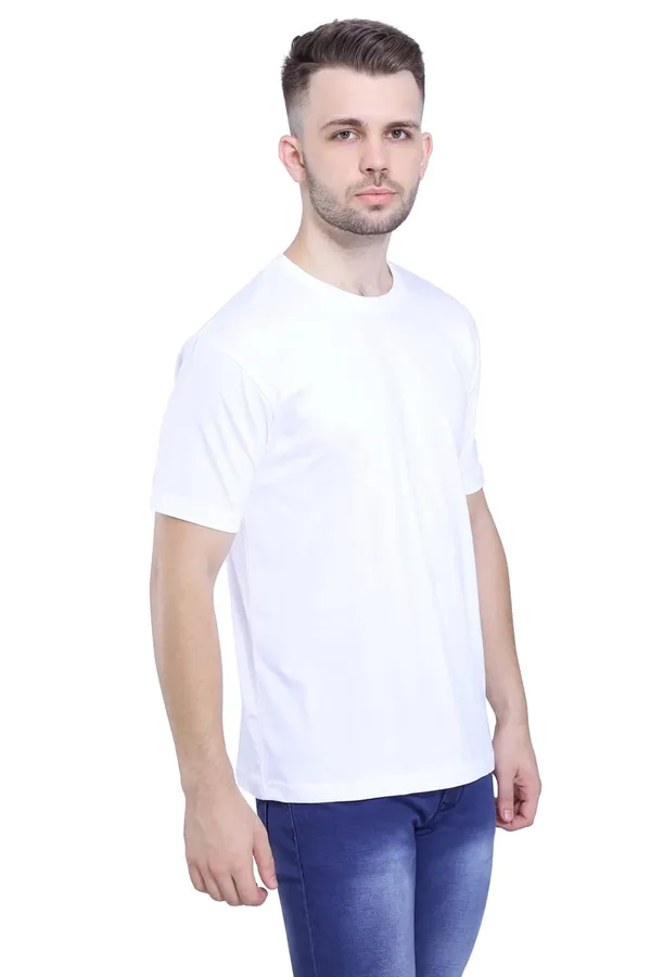 White_Pure_Cotton_Ultra_Soft_Stylish_Half_Sleeve_Plain_T-Shirt_For_Men_&_Women