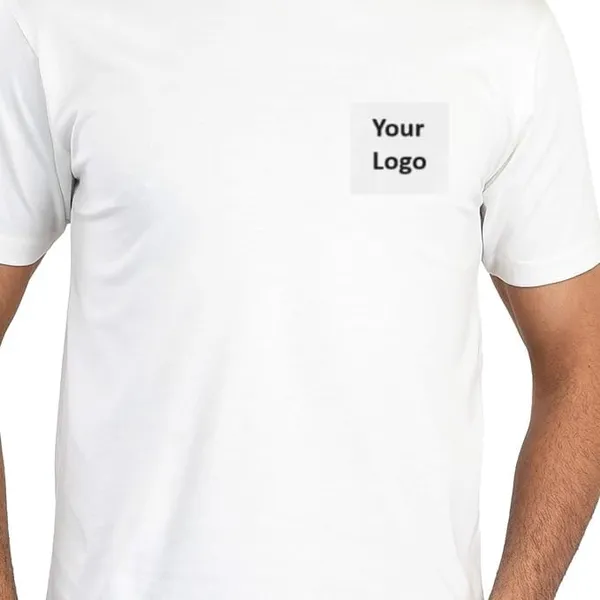 White_Pure_Cotton_Regular_Fit_Personalized_Logo_On_T-Shirt_For_Men_&_Womens