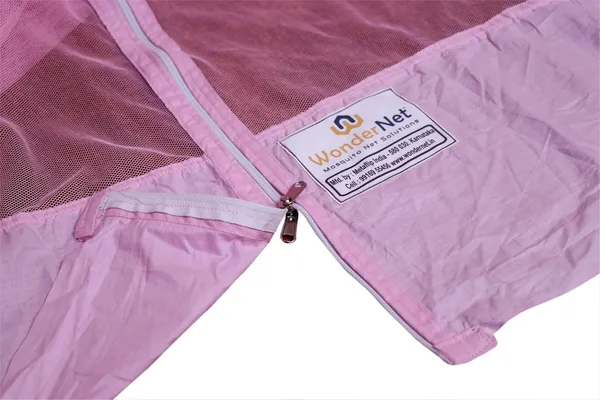 Pink_Poly_Cottton_Mosquito_Net_For_Protection_Against_Insect_Borne_Diseases