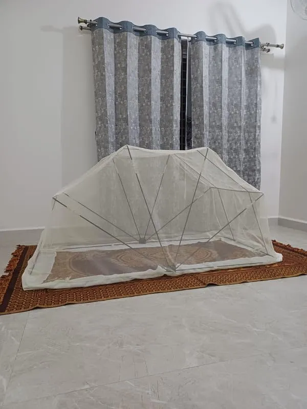 Pink_Polyvinyl_Chloride,_Polyester_Mosquito_Net_For_Protection_Against_Insect_Borne_Diseases