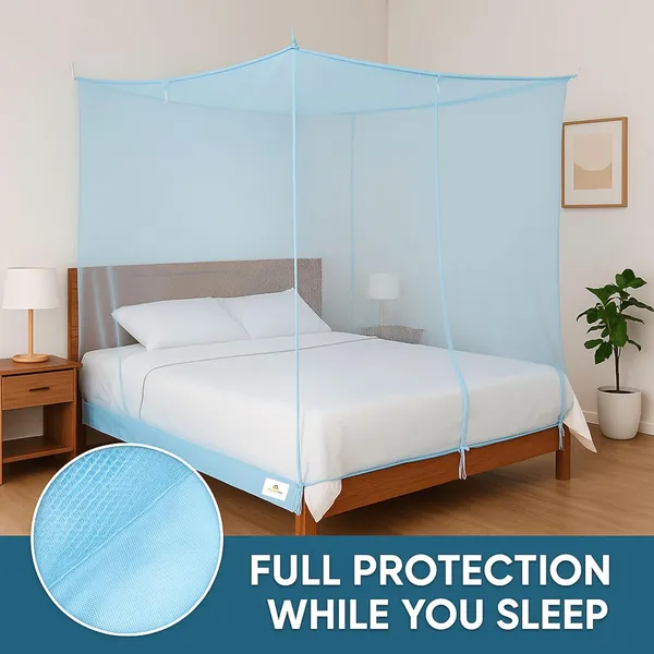 Blue_Poly_Cottton_Mosquito_Net_For_Protection_Against_Insect_Borne_Diseases
