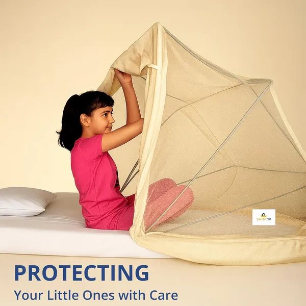 Cream_Polyester_Mosquito_Net_For_Protection_Against_Insect_Borne_Diseases