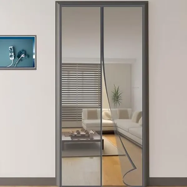 Black_Door_Fibreglass,_Polyester_Mosquito_Net_For_Protection_Against_Insect_Borne_Diseases