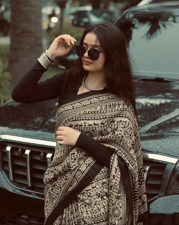 Trendz_Beautiful_Rich_Pallu_&_glodan_pre_ajrakh_silk_saree