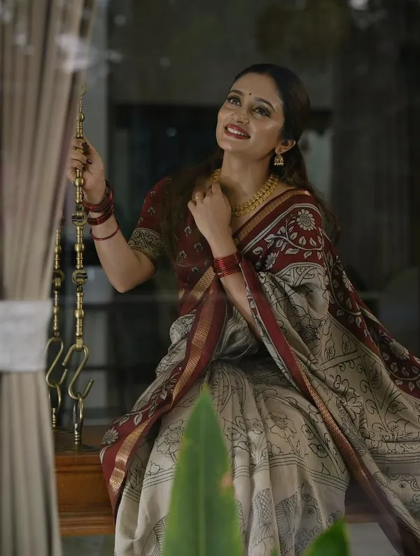 Madura_elephant_Jaipur_Mul_Cotton_SAREE