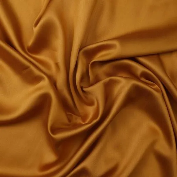 Mustard_Color_Satin_Silk_Saree_With_Blouse_Piece