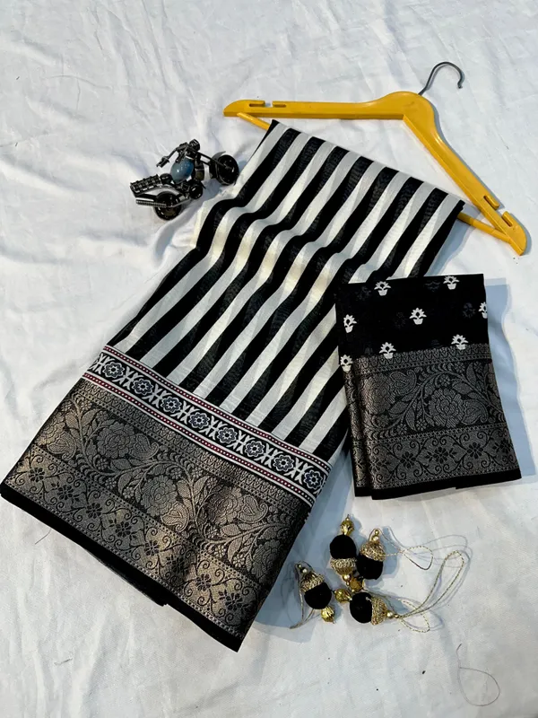NEW_SEMI_GAJJI__AAJRAKH_GOLDAN_BODAR_SILK_SAREE