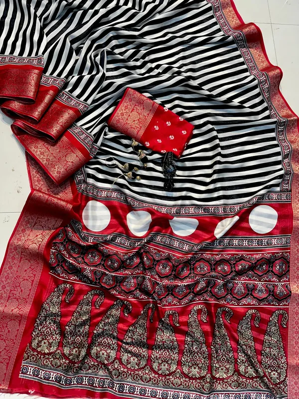 NEW_SEMI_GAJJI__AAJRAKH_GOLDAN_BODAR_SILK_SAREE