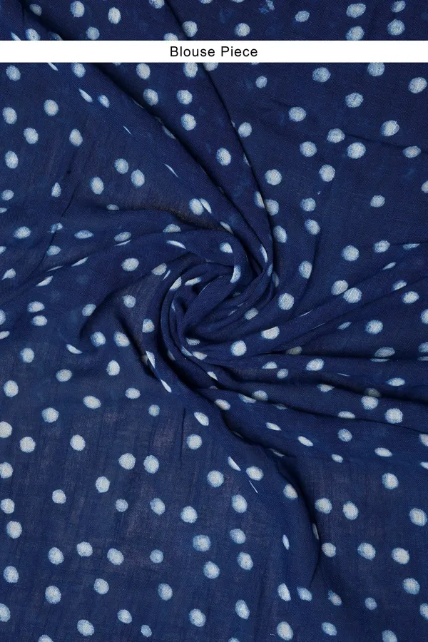 Indigo_Block_Digital_Print_Linen_Saree_With_Blouse_Piece