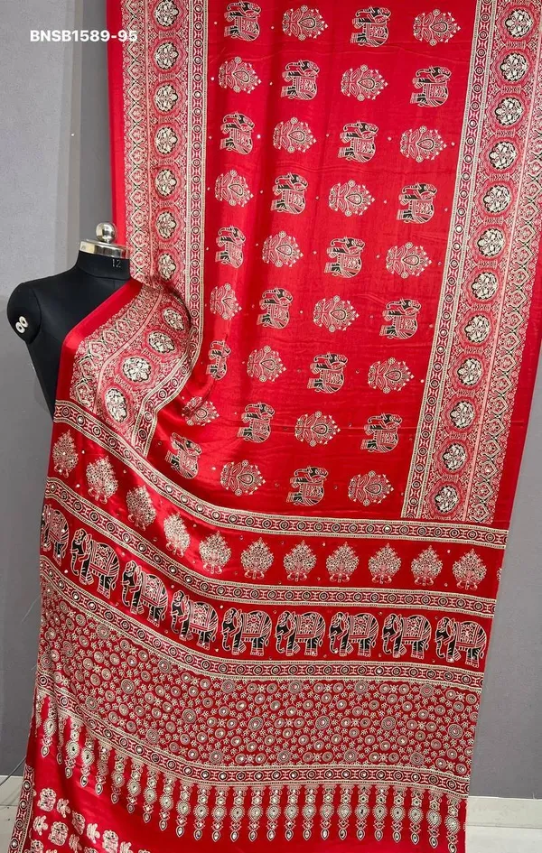 Premium_Collection_Soft_Silk_with_Gajji_bandhej-Mirror_work-Ajrakh