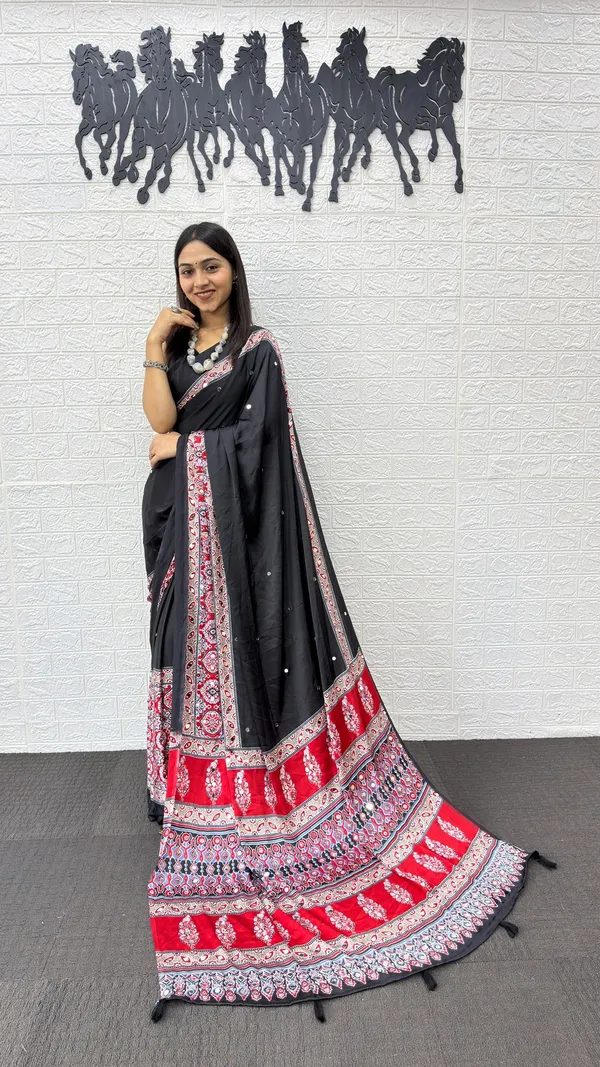 TRENDING_AJRAKH_MODAL_SILK_MIRROR_WORK_SAREE_FOR_WOMEN.