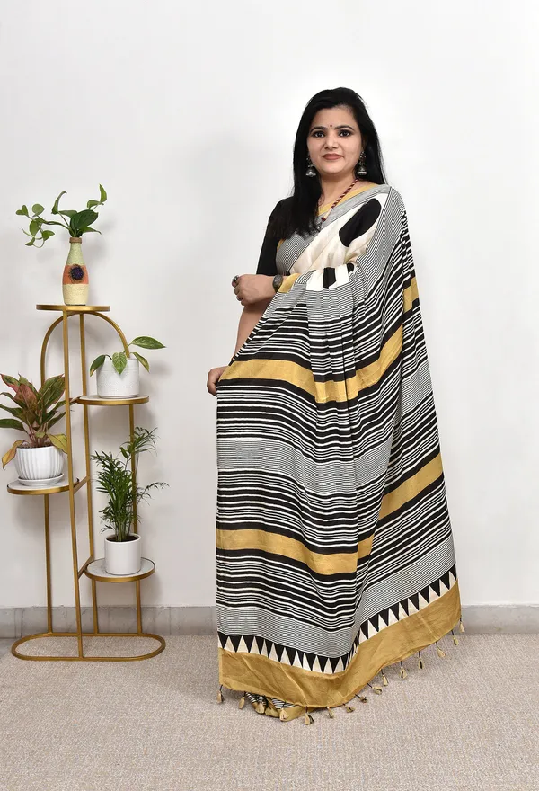 Ajrakh_Handblock_Printed_Modal_Silk_Saree_With_Blouse_Piece_For_Women