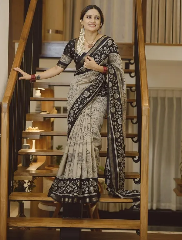 Madura_elephant_Jaipur_Mul_Cotton_SAREE