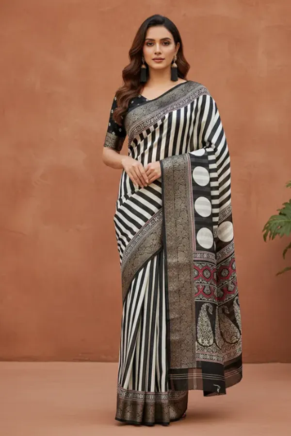 NEW_SEMI_GAJJI__AAJRAKH_GOLDAN_BODAR_SILK_SAREE