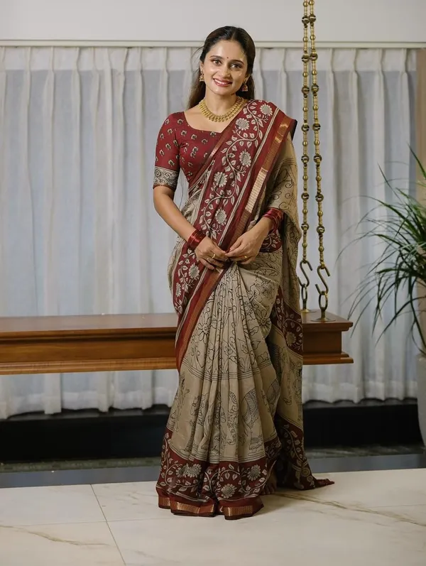 Kalamkari_Prints_Mull_Cotton_Saree