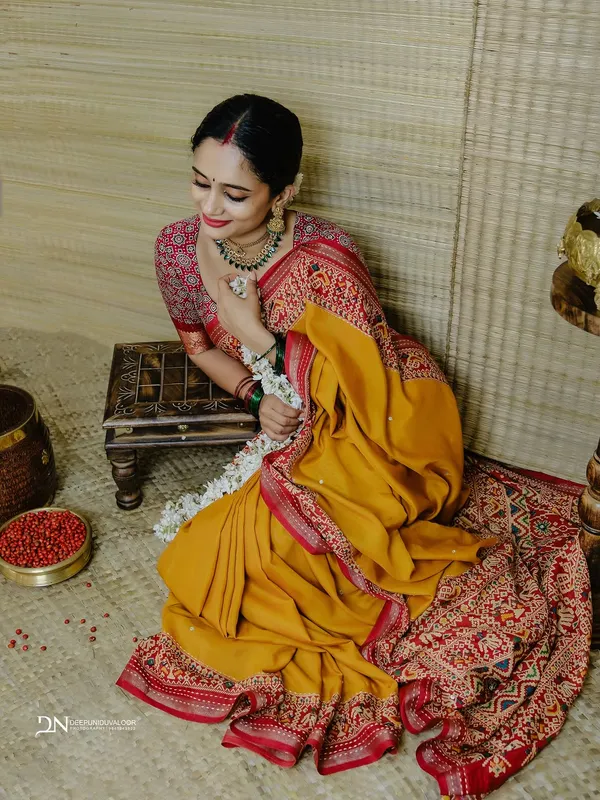 MUSTARD_YELLOW_:_MULCOTTON_SAREE