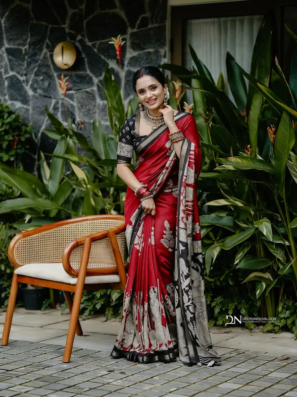 JUIPURI_MAROON_MULL_CITTAN_SAREE