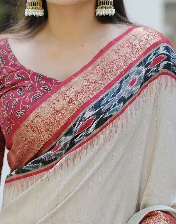 New_Trending__Kashmiri_Silk_Dolla_Patta__Saree_with_Blouse_Piece