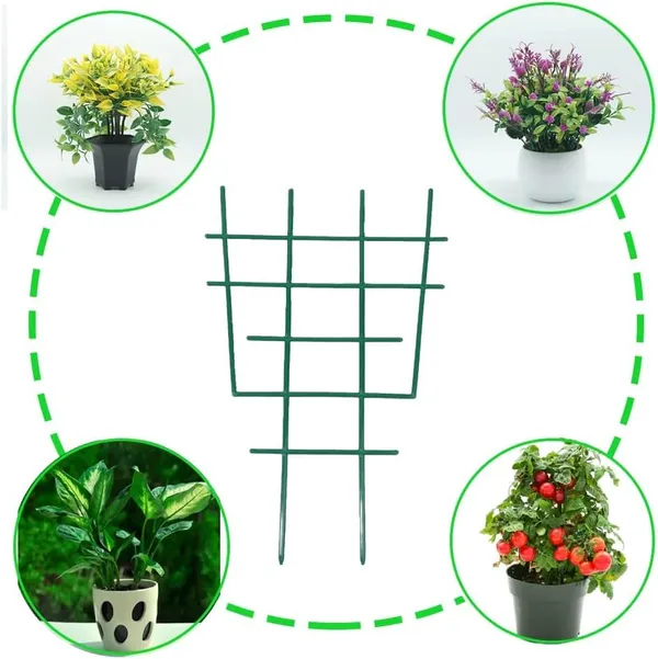 Multicolor_6-Piece_Pack_Trellis_Potted_Plants_Small_Garden_Trellis_Climbing_Plants_Outdoor_Stackable_Plastic_Trellis_Potted_Plants_Indoor_Diy_Climbing_Trellis_12X6.5_Inches_(2)_17W_x_31H_Centimeters