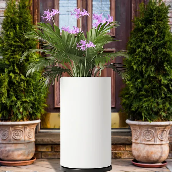 Black_Modern_White_Metal_Planters,_50.8_Cm_Tall,_Outdoor/Indoor_Flower_Pots_For_Balcony,_Deck,_Garden,_Patio,_Large_Size_Planters_For_Home_Decor____25L_x_25W_x_50H_Centimeters