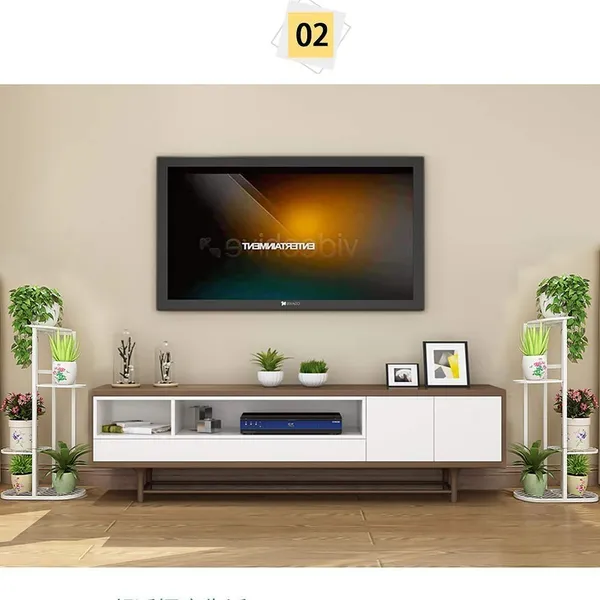 White_Modern_Planter_Stand_Flower_Pot_Rust_Proof_Iron_Metal_Excellent_Finish_Planter_Display_For_Indoor_Balcony_Living_Room_Drawing_Room_(4_Tier_5_Potted)_63.5_x_22.9_x_45.7_Centimeters