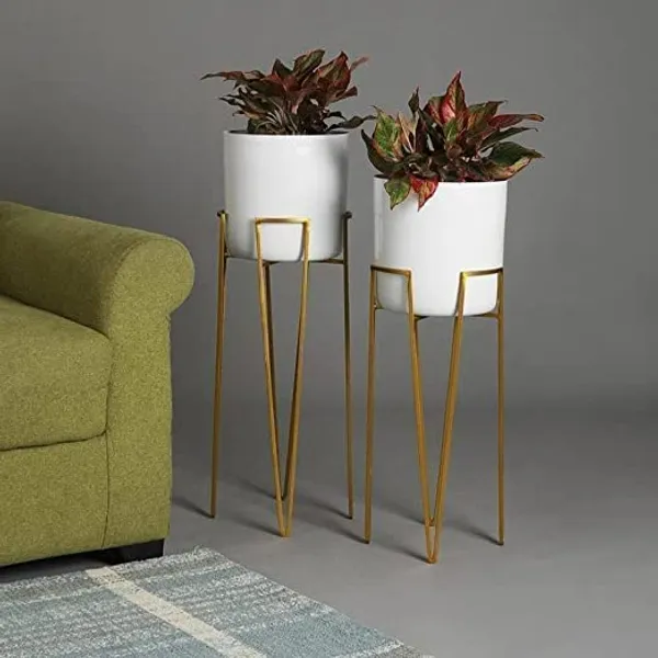 Gold_And_White_Set_Of_2_Decorative_Metal_Floor_Plant_Stand_With_Planter_For_Indoor_And_Outdoor_Garden_70_x_25_x_25_Centimeters