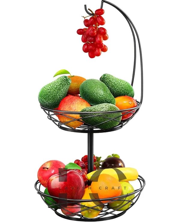 Black_2_Tier_Fruit_Basket_For_Kitchen_Fruit_Basket_Dining_Table_Fruit_Bowl_Counter_Top_Dining_Table_Living_Drawing_Room_Rust_Free_(M16)_25W_x_30H_Centimeters