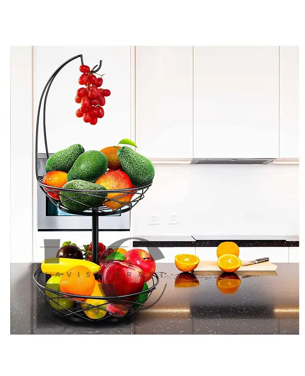 Black_2_Tier_Fruit_Basket_For_Kitchen_Fruit_Basket_Dining_Table_Fruit_Bowl_Counter_Top_Dining_Table_Living_Drawing_Room_Rust_Free_(M16)_25W_x_30H_Centimeters