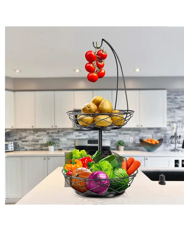 Black_2_Tier_Fruit_Basket_For_Kitchen_Fruit_Basket_Dining_Table_Fruit_Bowl_Counter_Top_Dining_Table_Living_Drawing_Room_Rust_Free_(M16)_25W_x_30H_Centimeters