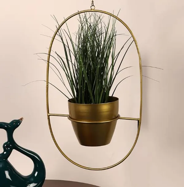 Gold_Metal_Hanging_Pot_Planters_Heavy_Duty_Highly_Durable_Plant_Container_Gamla_For_Indoor_Home_Decor_&_Outdoor_Balcony_Garden_9_x_9_x_25_Centimeters