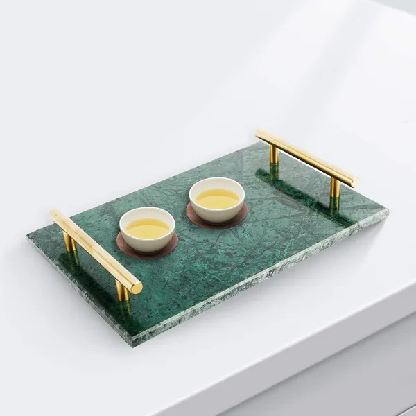 Green_Handmade_Marble_Stone_Decorative_Tray_With_Gold-Coloured_Metal_Handles,_Ideal_For_Counter,_Vanity,_Dresser,_Nightstand_And_Desk_30L_x_20W_x_4H_Centimeters