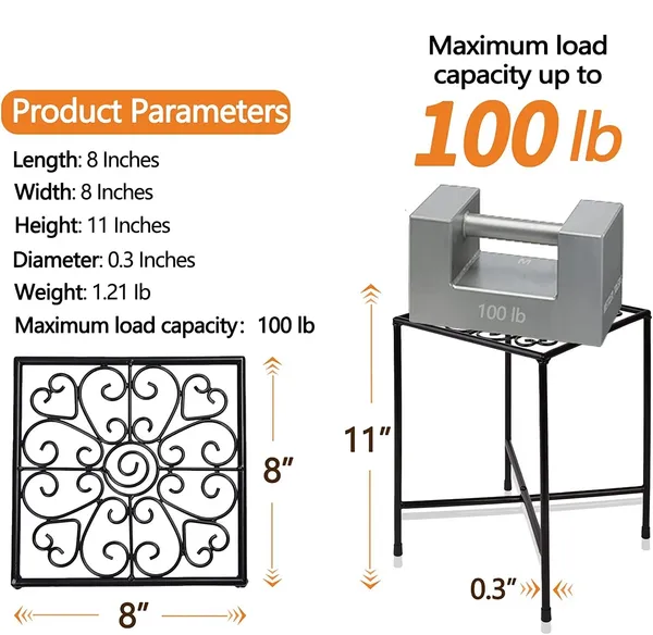 Black_Indoor_Outdoor_Plant_Stand_Midcentury_Modern_Flower_Pot_Stands_Waterproof_Rustproof_Garden_Container_Supports_Square_Iron_Display_Rack_For_Planter_(2_Pack)__20.3_x_20.3_x_27.9_Centimeters
