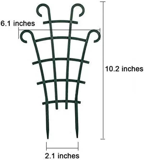 Multicolor_12_Pack_Trellis_For_Potted_Plants,_Garden_Trellis_For_Climbing_Plants_Plastic_Mini_Climbing_Plant_Trellis_Flower_Pots_Support_Stackable_Trellis_For_Climbing_Plants_15W_x_25H_Centimeters