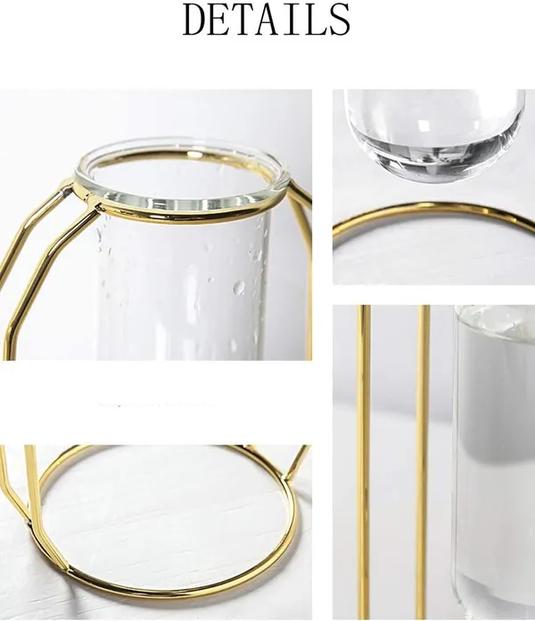 Gold_2_Pcs_Flower_Vases_With_Iron_Art_Frame_Geometric_Plant_Pot,_Centerpiece_Plant_Vase,_Plants_Tabletop_Display_Holder_For_Wedding_Indoor_Table__10L_x_10W_x_23H_Centimeters