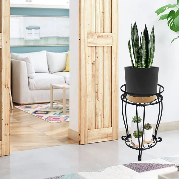 Black_Royal_Potted_Planter_Stand_Rust_Free_Stable_Sturdy_Wrought_Iron_Frame_Excellent_For_Indoor_(Living/_Drawing_Room/_Kitchen)_And_Outdoor_(Entry_Way)_Easy_(Heart)_30_x_30_x_50_cm;_3_kg
